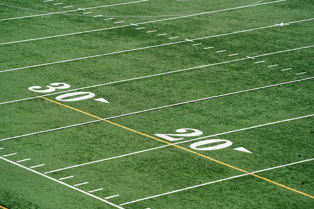 Photo american football lacrosse field detail