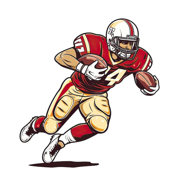 American football player clip art