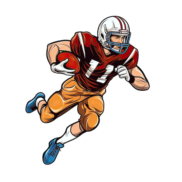 American football player clip art