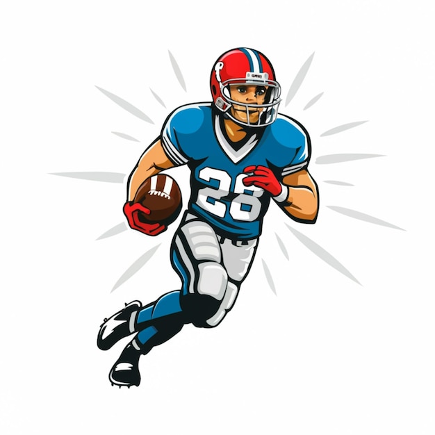 American football player in uniform