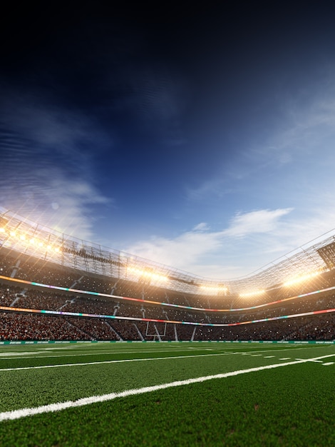 Photo american football soccer stadium