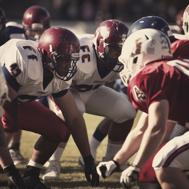 American football-spelers in een game generatieve ai