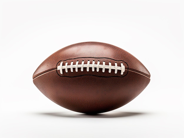 American football on white background