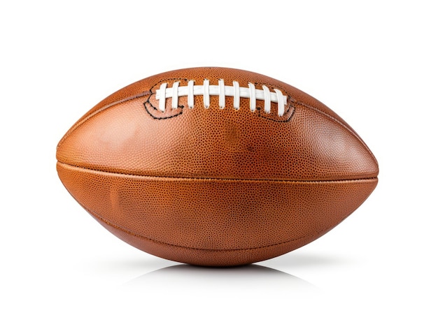 An american football on a white background