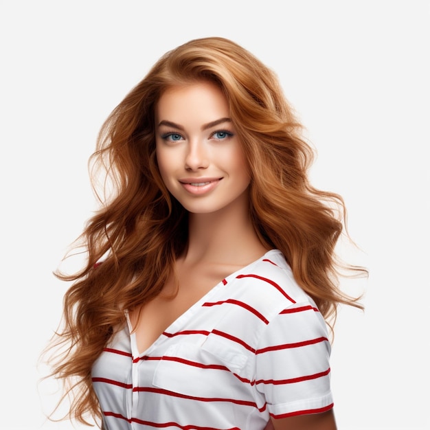 American Girl with white background high quality ul