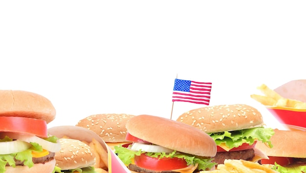 アメリカのハンバーガー