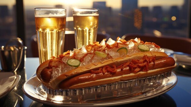 American hot dog UHD wallpaper