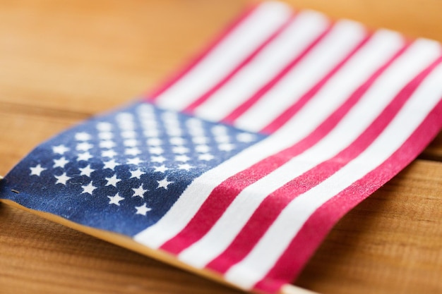 american independence day, patriotism and nationalism concept - close up of american flag