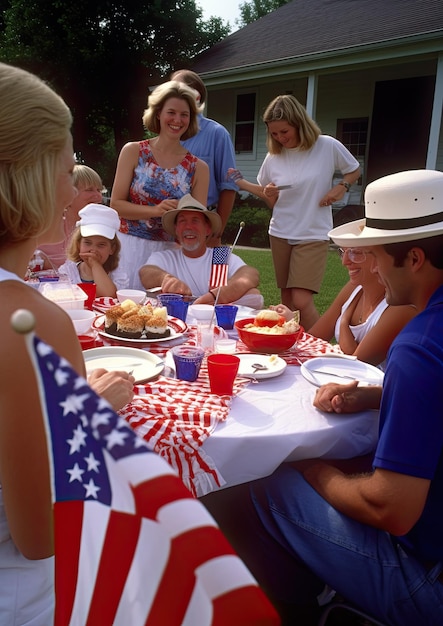 Foto giorno dell'indipendenza americana