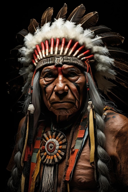 American Indian old man