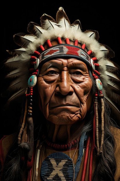 American Indian old man