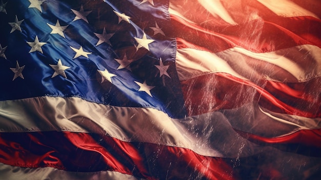 American National Holiday USA Flag background stock photo