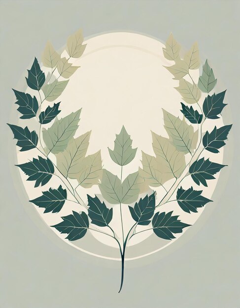 Photo american sycamore tree illustration