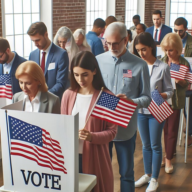 Foto l'elettorato americano.