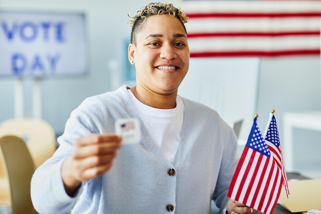 Foto elettore donna americana