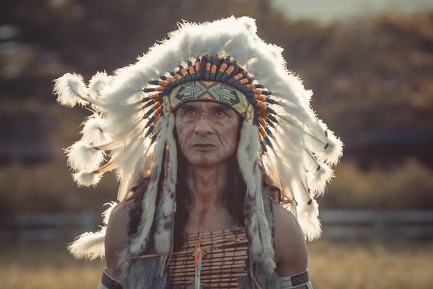 Foto uomo indiano americano