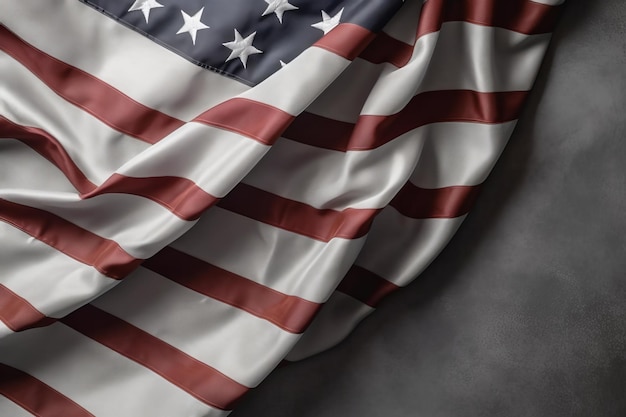 Amerika Veteranendag vlag bokeh achtergrond met minimalistisch symbool Generatieve AI