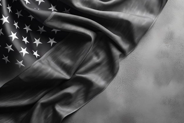 Amerika Veteranendag vlag bokeh achtergrond met minimalistisch symbool Generatieve AI
