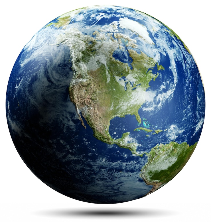 Foto amerika vs planeet aarde