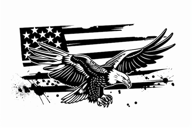 Amerikaans symbool van 4 juli onafhankelijkheidsdag democratie en patriotisme