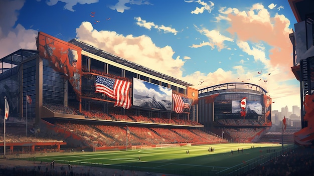 Amerikaans voetbalstadion