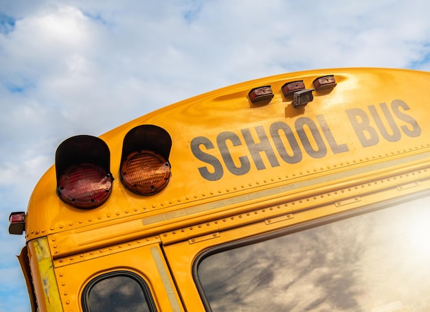 Amerikaanse Schoolbus Close-up