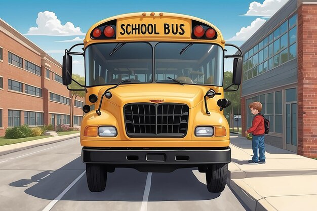 Amerikaanse schoolbus.