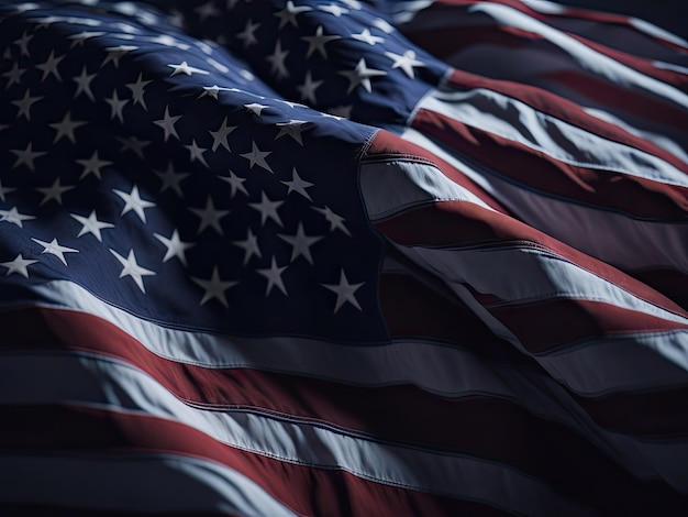 Amerikaanse vlag Feesten Gedenkdag ai generatief