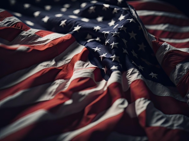 Amerikaanse vlag Feesten Gedenkdag ai generatief