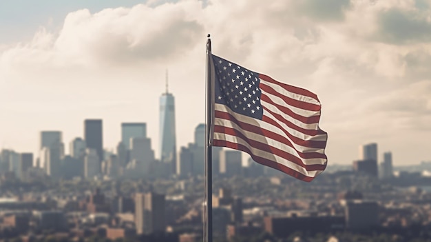 Amerikaanse vlag voor USA Memorial Day Veteranendag Dag van de Arbeid