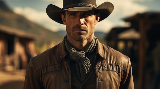 Foto amerikaanse west-cowboy