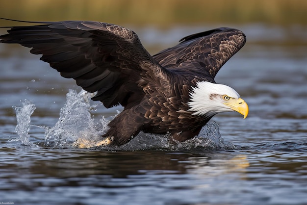 Amerikaanse zeearend Haliaeetus leucocephalus Generatieve AI