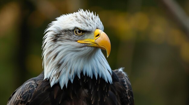 Amerikaanse zeearend Portret van dier De Amerikaanse zeearend Haliaeetus leucocephalus portret AI Generatief