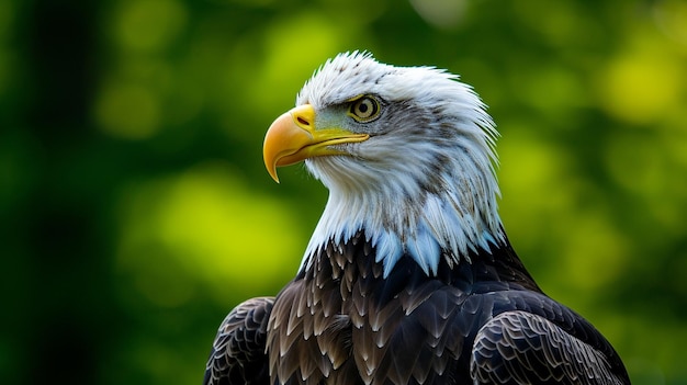 Amerikaanse zeearend Portret van dier De Amerikaanse zeearend Haliaeetus leucocephalus portret AI Generatief