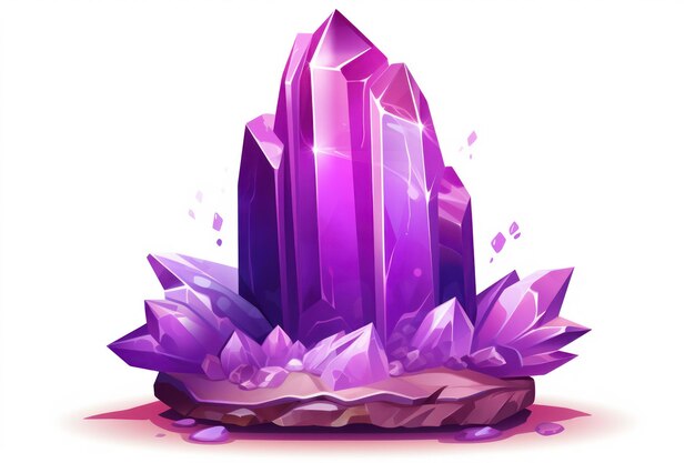 Photo amethyst icon with brush on white background ar 32 v 52 job id 8671d5bd5bff4238ae536a6a97a2bf8a