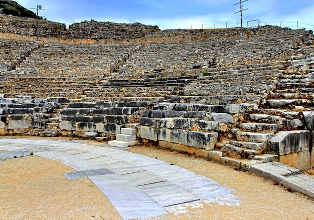 Amfitheater op een archeologische vindplaats