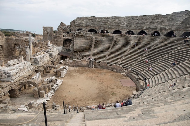 amfitheater van de oude stad Side