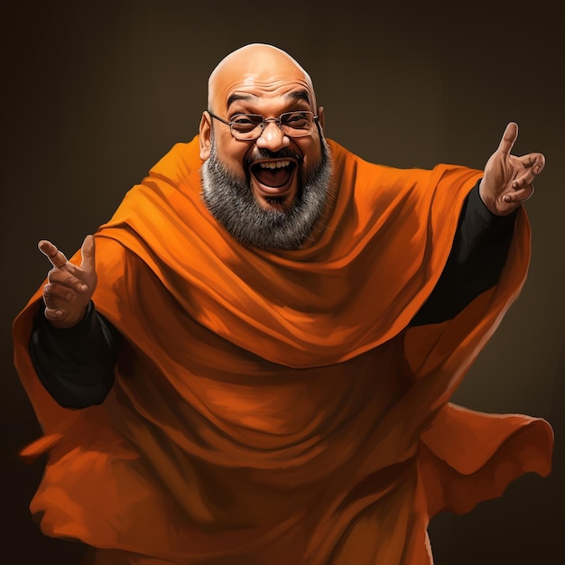 Photo amit shah cartoon character amit shah ai images