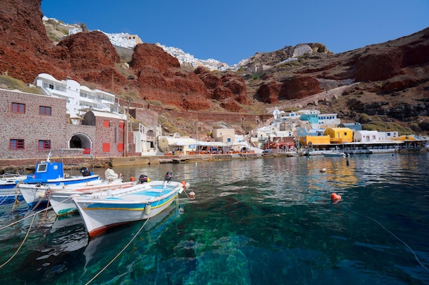 Amoudi bay Santorini Greece