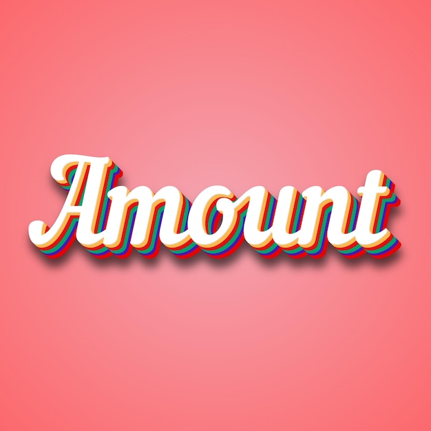 Amount Text Effect Photo Image Cool