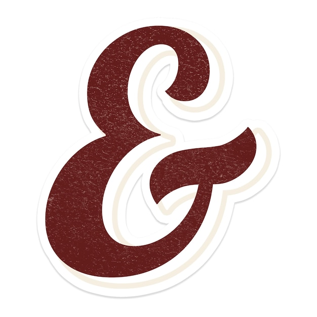 アンペルサンドとサイン png 斜体文字 アイコンタイポグラフィー