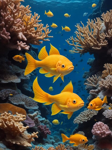 Amphiprion bicinctus or red sea clownfish hiding in a coral reef anemone sharm el sheikh egypt