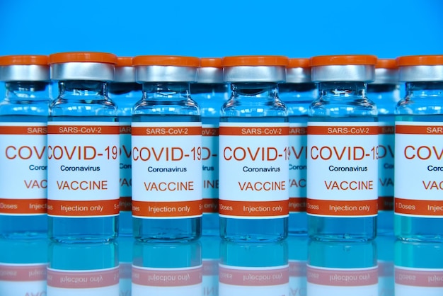 Ampoules with Covid19 vaccine