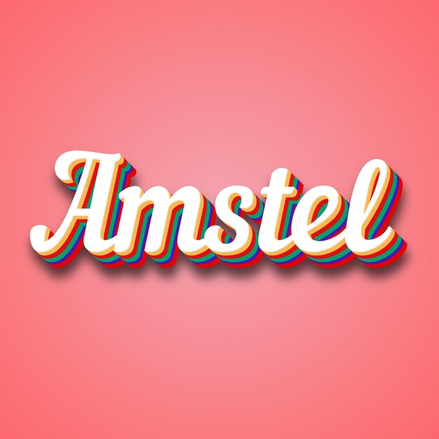 Photo amstel text effect photo image cool