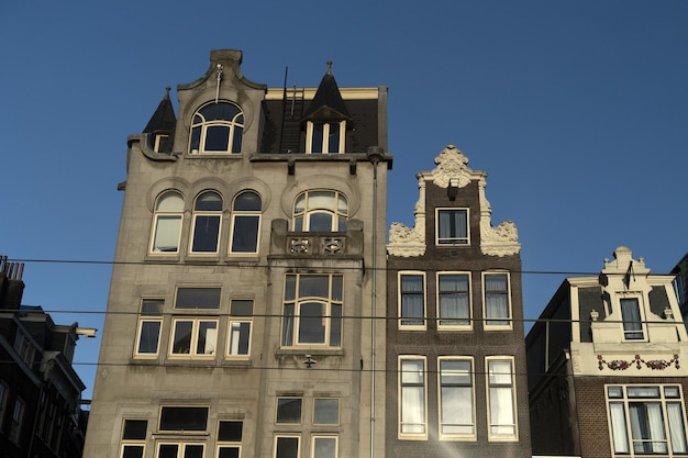 Amsterdam city center building detail