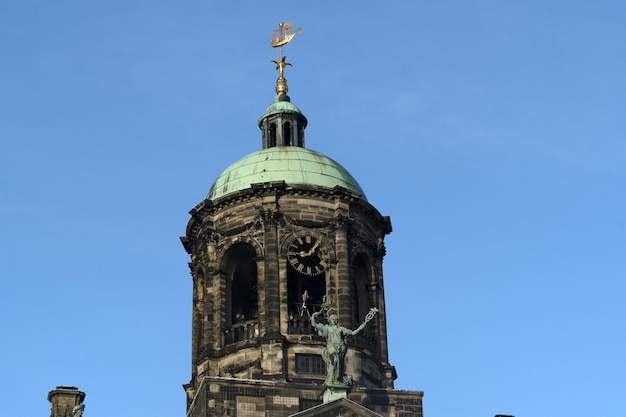 Amsterdam city hall Dam place center building detail