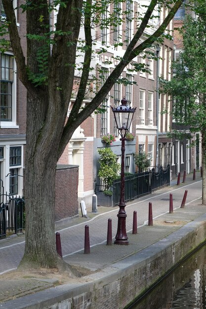 Город Амстердам в Нидерландах.