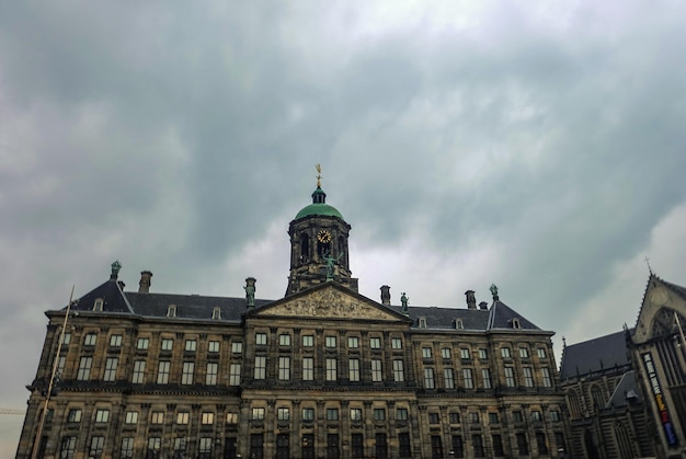 Amsterdam royal palace at Dam square Amsterdam September 2017