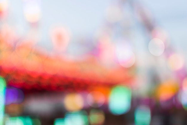 Photo amusement park with blurred style