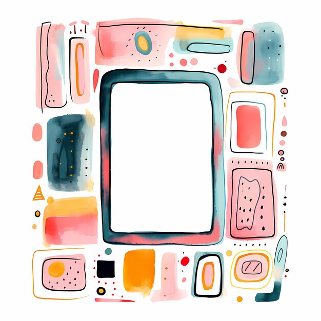 Foto an_abstract_watercolor_frame